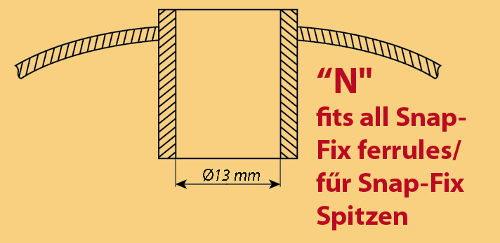 Ski pole baskets with snap-fix system