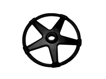 Plastic ring basket black