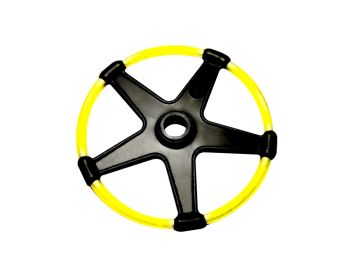 Plastic ring basket yellow