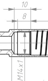 Internal thread_M14x1