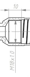 Internal thread_M18x1
