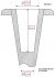Section with dimensions XC rollerski ferrule FK1740 7